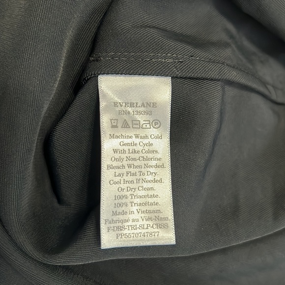 Women’s Everlane The Japanese GoWeave Cross-Back Slip Dress Black - Picture 13 of 15